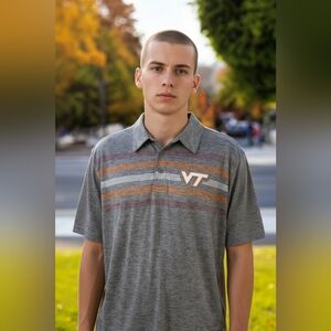 Virginia Tech Hokies Men's Size XL Polo Team Gear Wear  Shirt